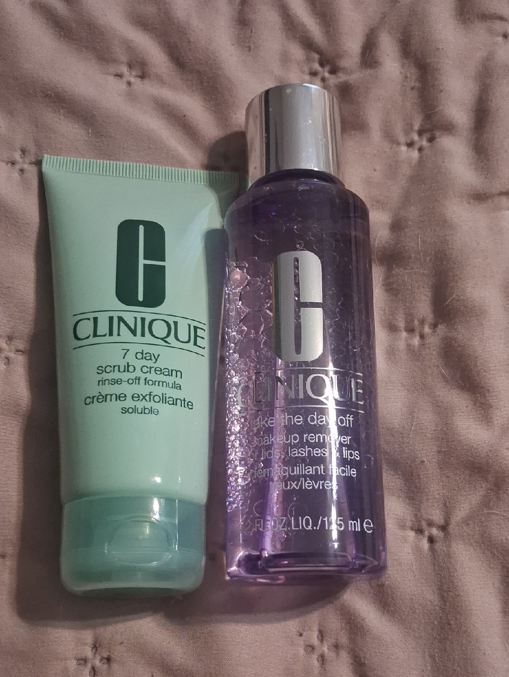 Clinique Green Scrub Cream & Purple Take The Day Off Makeup Remover